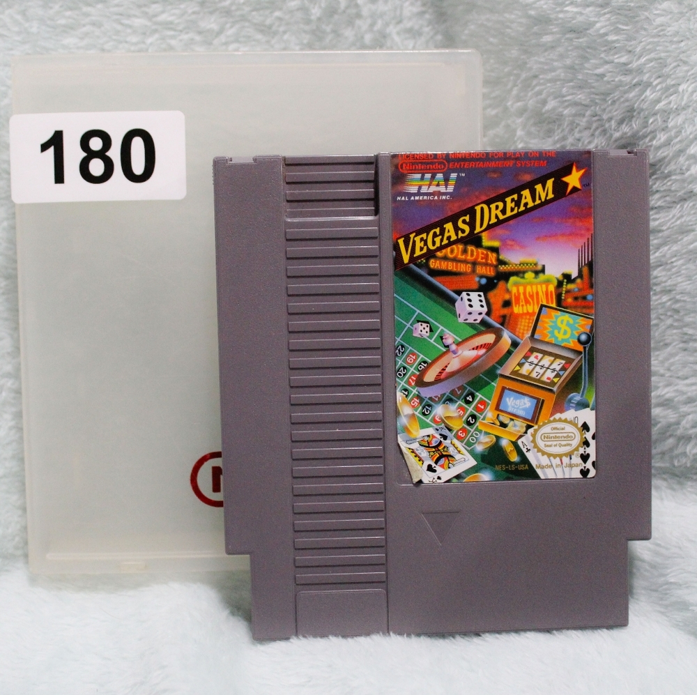 Experience the thrill of Vegas with the Nintendo Vegas Dream game cartridge. Enj